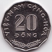 South Vietnam 20 Dong 1968 coin