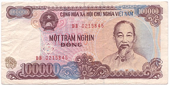 Vietnam banknote 100,000 Dong 1994 fake, 100000₫, face
