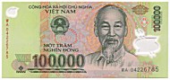 Vietnam 100000 Dong 2004 banknote