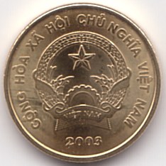 Vietnam 1000 Dong 2003 coin, obverse