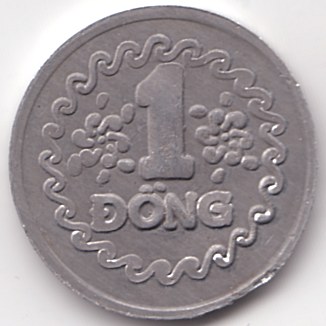 Vietnam 1 Dong 1976 fake coin, reverse