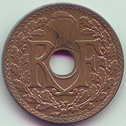 French Indochina 1/2 cent 1940 coin, obverse