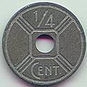 French Indochina 1/4 Cent 1943 coin