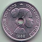 French Indochina Laos 10 Cents 1952 coin