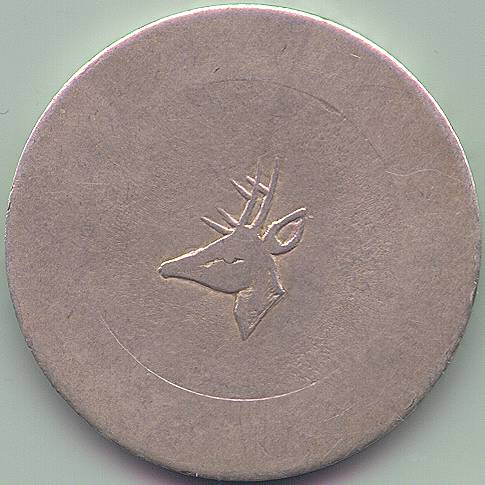 French Indochina Laos Yunnan Stag tael coin, obverse