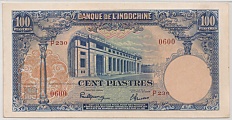 French Indochina 100 Piastres 1946 banknote