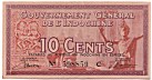 French Indochina 10 Cents 1939 banknote