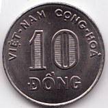 South Vietnam 10 Dong 1968 coin