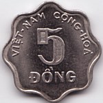 South Vietnam 5 Dong 1966 coin