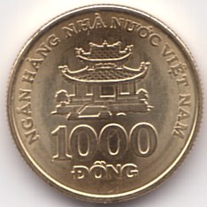 Vietnam 1000 Dong 2003 coin, reverse