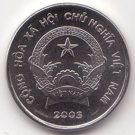 Vietnam 500 Dong 2003 coin, obverse