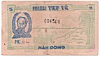 Vietnam Long Chau Hau 5 Dong banknote