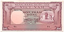 South Vietnam 100 Dong 1960 banknote