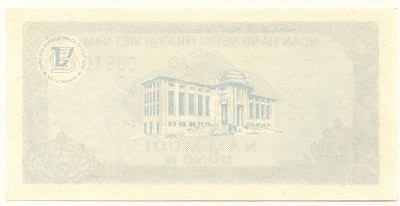 Vietnam foreign exchange certificate 50 dong 1987, back