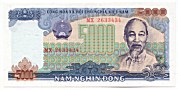 Vietnam 5000 Dong 1987 banknote