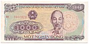 Vietnam 1000 Dong 1988 banknote