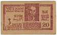 North Vietnam 20 Xu 1948 banknote
