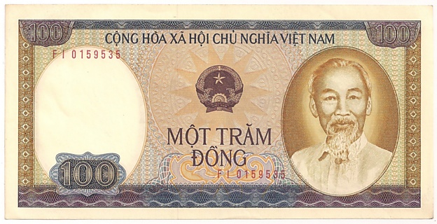Vietnam banknote 100 Dong 1980, face