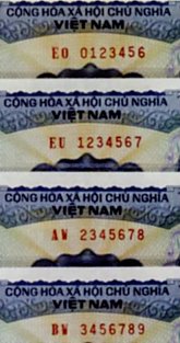 Ladder serial numbers on 5000 Dong 1991