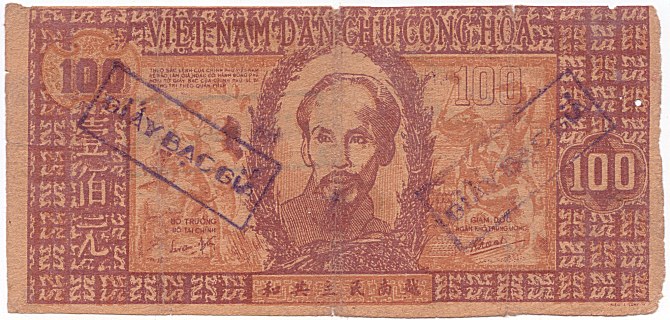 Fake 100 Dong 1948 banknote