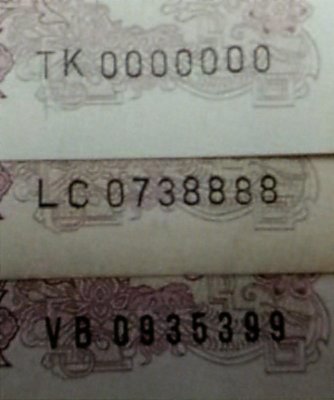 Two types of serial numbers